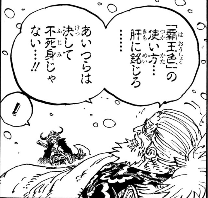 ワンピース 第1152話 「覇王色」の使い方を肝に銘じろと忠告するギャバン