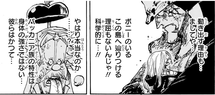 ワンピース 第1104話 バッカニア族の特性は身体の強さではない