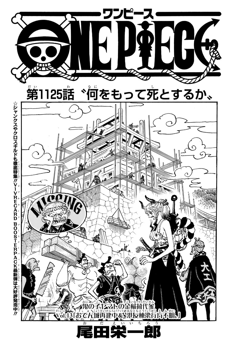 ワンピース 第1125話 扉絵