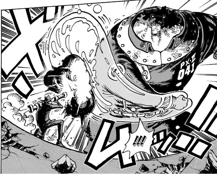 ワンピース 第1074話 政府の役人の攻撃を防ぐパシフィスタ（PX-Ⅲ）