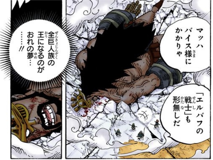 ワンピース 第770話 ハイルディンは全巨人族の王になるのが夢