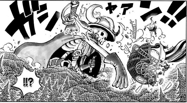 ワンピース 第1143話 怪物に叩き落とされる消防“霧舟”