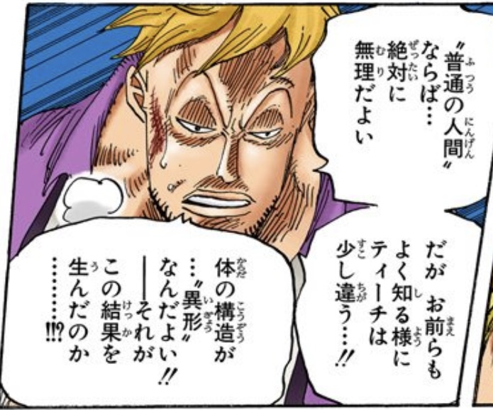 ワンピース 第577話 黒ひげティーチは体の構造が‟異形”