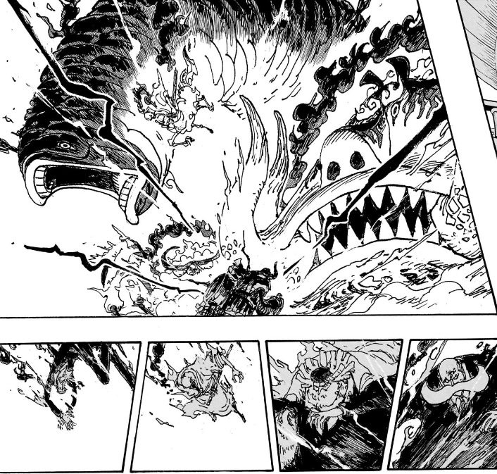 ワンピース 第1122話 能力が剥がれる五老星