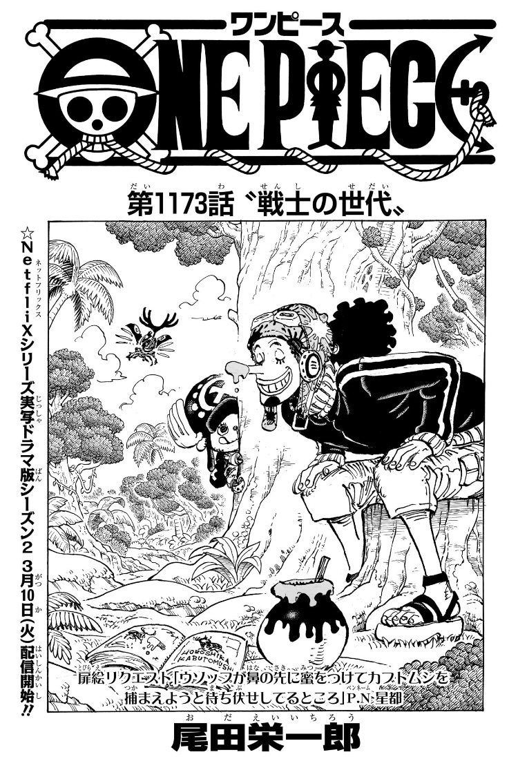 ワンピース 第1173話 扉絵