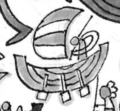 ワンピース 第1138話 壁画に描かれる手長族