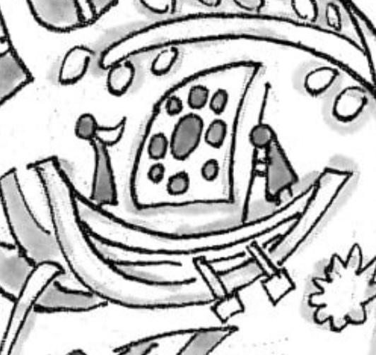 ワンピース 第1138話 壁画に描かれるアラバスタ王国