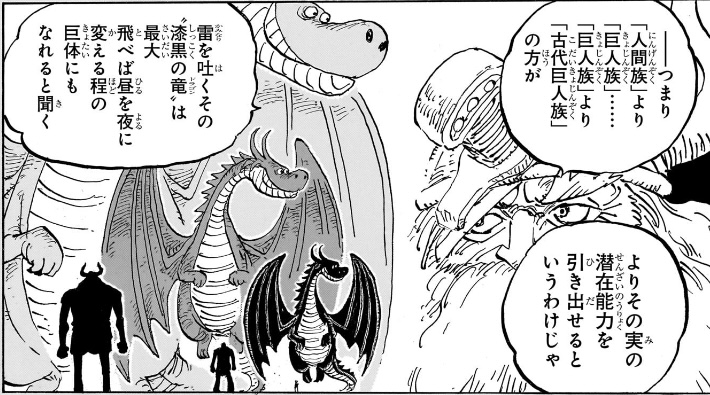 ワンピース 第1175話 古代巨人族の方がよりその実の潜在能力を引き出せる