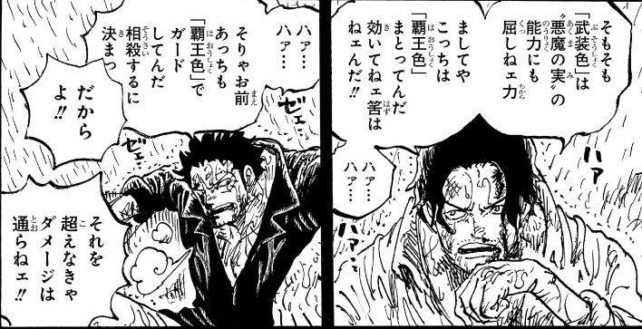ワンピース 第1165話 「武装色」は‟悪魔の実の能力にも屈しねェ力