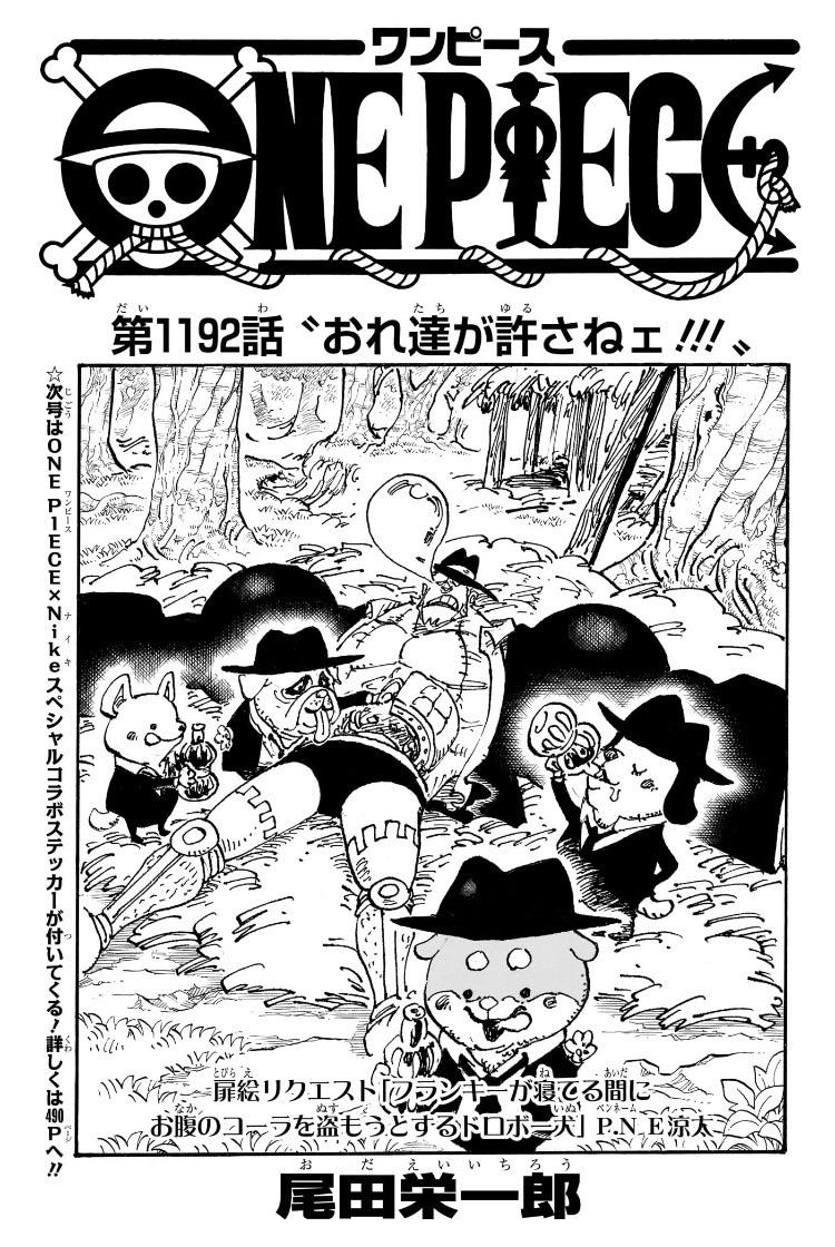 ワンピース 第1192話 扉絵