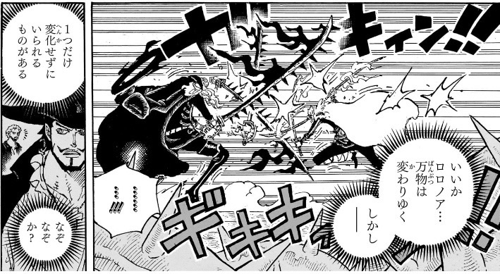 ワンピース 第1194話 ミホークの言葉を思い出すゾロ