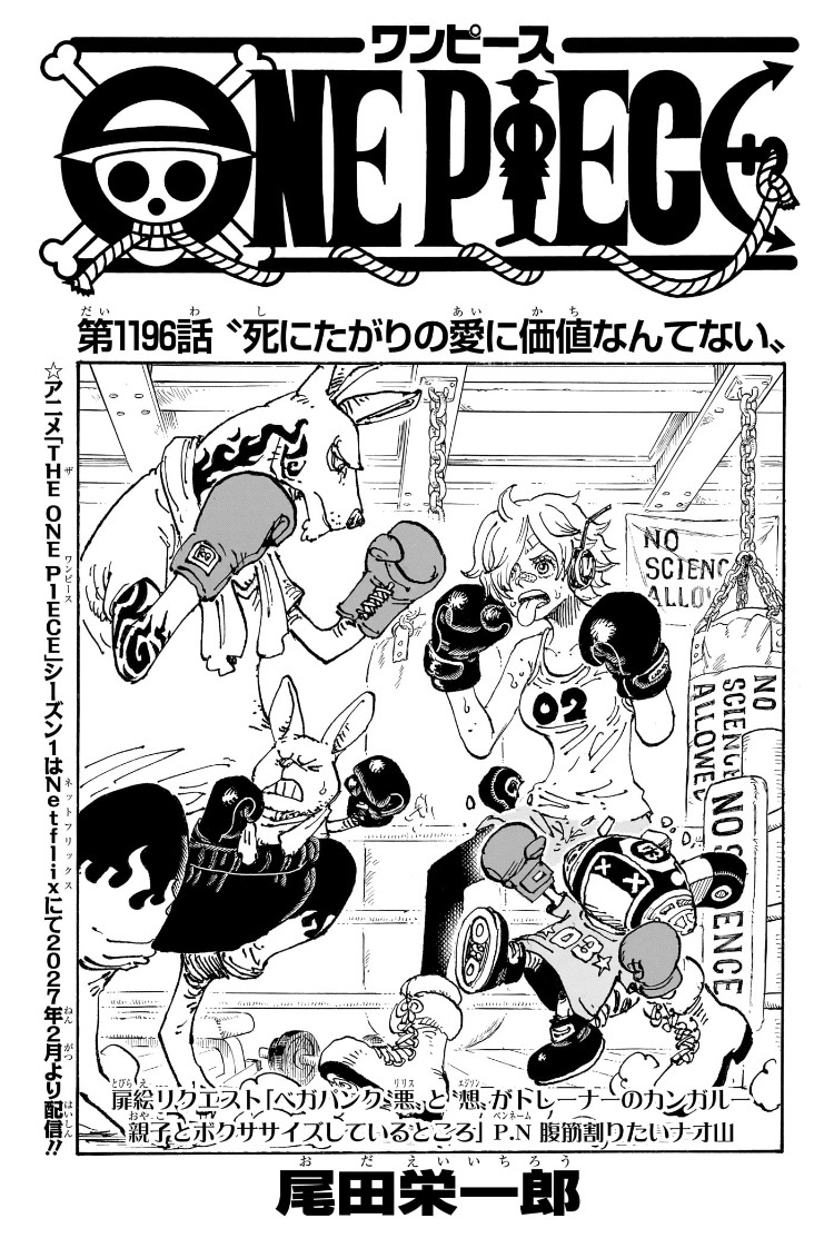 ワンピース 第1196話 扉絵