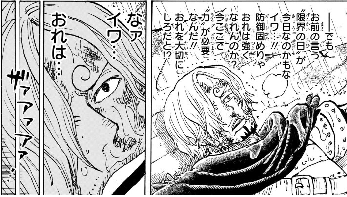 ワンピース 第1196話 サンジ「なァ イワ... おれは...」